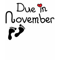 Due in November t-shirts