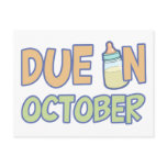 Due In October postcards