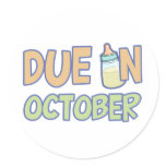 Due In October stickers