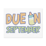 Due In September postcards