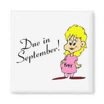 Due In September (Pregnant Mom) magnets by TeeZazzle Due In September (Pregnant Mom) magnets