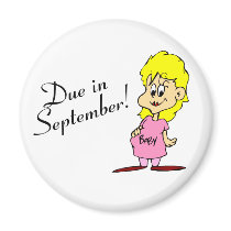 Due In September (Pregnant Mom) magnets by TeeZazzle Due In September (Pregnant Mom) magnets
