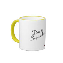 Due In September (Pregnant Mom) mugs