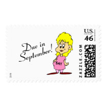 Due In September (Pregnant Mom) postage