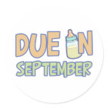 Due In September stickers