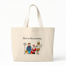 Due To The Economy Santa bags by CelebrationZazzle Due To The Economy Santa bags