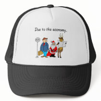 Due To The Economy Santa Mesh Hat