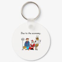 Due To The Economy Santa keychains
