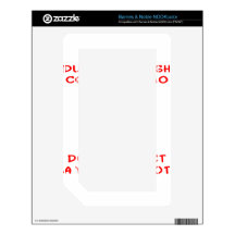 Due To The High Cost Of Ammo No Warning Shot Decals For NOOK Color