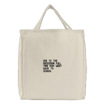 Due to the Recession Full time Mom Went Back to... embroidered bags by Yorkiestyle Due to the Recession Full time Mom Went Back to... embroidered bags