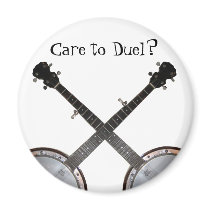 Dueling Banjos Fridge Magnet