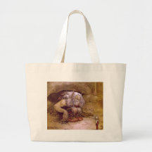 Duende con Little Boy Bolsa De Mano