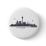 Duesseldorf town center of skyline pins