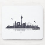 Duesseldorf town center of skyline mousepad