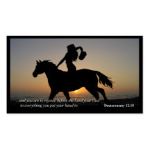 Dueteronomy 12:18 Inspirational Personal Cards Business Cards