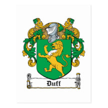 Duff Family Crest Post Card