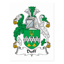 Duff Family Crest Post Card