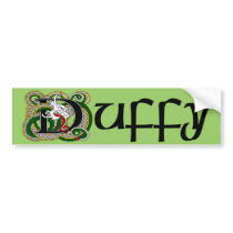 Duffy Celtic Dragon Bumper Sticker bumper stickers