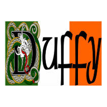 Duffy Celtic Dragon Print