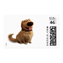 Dug the Dog from Disney Pixar UP - smiling Postage Stamps