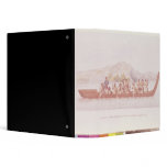 Dugout canoe piloted by natives of New Zealand Vinyl Binder
