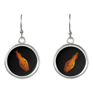 Dulcimer Musical Instruments Drop Earrings