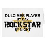 Dulcimer Rock Star by Night Greeting Card