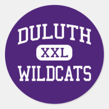 Duluth - Wildcats - High School - Duluth Georgia Round Sticker