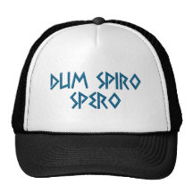dum spiro spero latin latin trucker hat