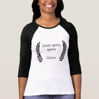 Dum spiro spero tshirts