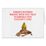 DUMB insult Greeting Card