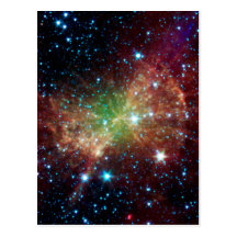Dumbbell Nebula Infrared Space Post Cards