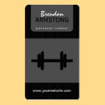 Dumbbell Personal Trainer Business Cards business cards