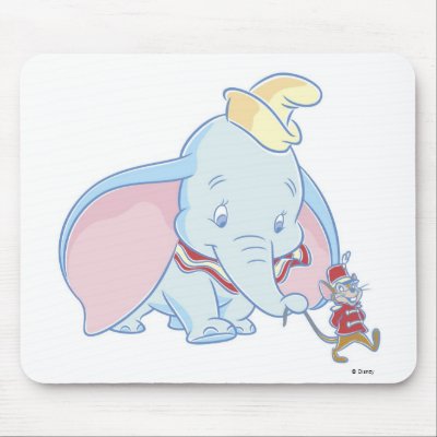 Dumbo Dumbo and Timothy Q. Mouse talking mousepads