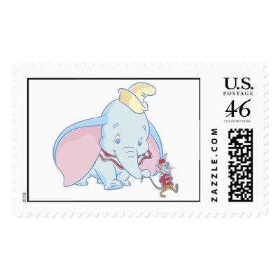 Dumbo Dumbo and Timothy Q. Mouse talking postage
