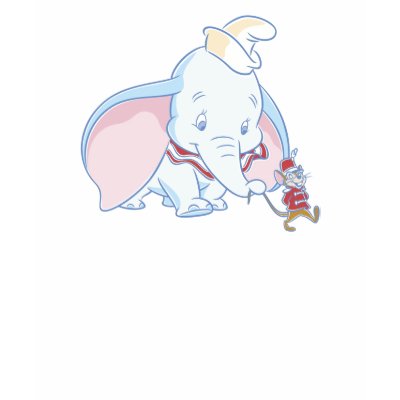 Dumbo Dumbo and Timothy Q. Mouse talking t-shirts