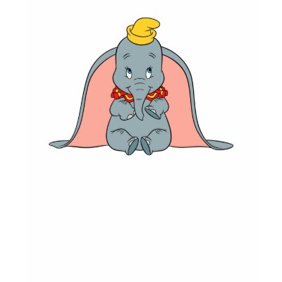 Dumbo Sitting Playfully t-shirts