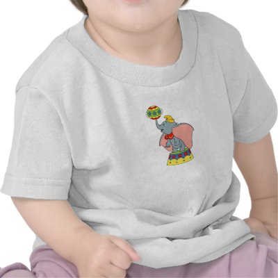 Dumbo's Jumbo Jr. Spinning a Ball t-shirts