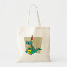 Dumbosaurus Dunce Dinosaur Cartoon Bags