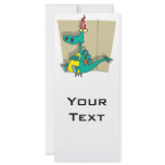 Dumbosaurus Dunce Dinosaur Cartoon Rack Card Template