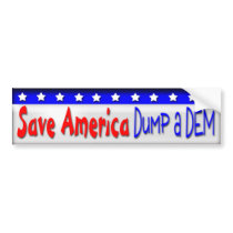 Dump a DEM Bumper Sticker