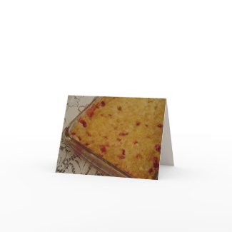 Dump Cake Recipe Note Card card