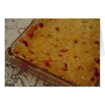 Dump Cake Recipe Note Card cards