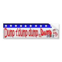 Dump Dems and Obama 2012 Bumper Stickers