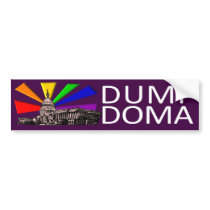 Dump Doma Bumper Sticker bumper stickers