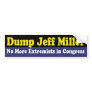 Dump Jeff Miller Bumper Sticker