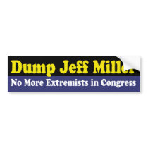 Dump Jeff Miller Bumper Sticker bumper stickers