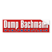 Dump Michele Bachmann bumper stickers by irregulargoods Dump Michele Bachmann bumper stickers