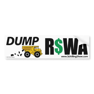DUMP RSWA BUMPER STICKERS by schillingshow