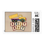 Dump Truck Baby Postage Stamp